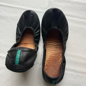 Tieks Matte Black Ballet Flats - Size 8